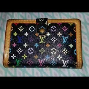 Authentic Louis Vuitton Multi-color French Wallet
